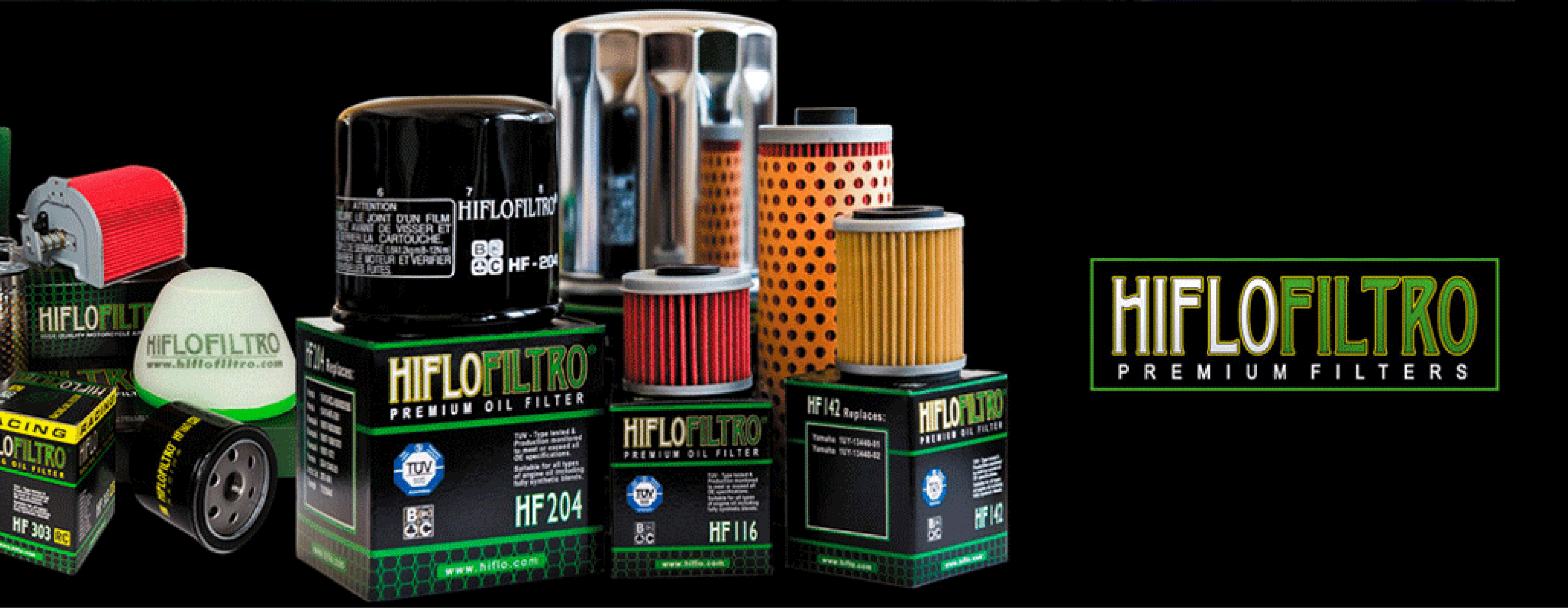 Hiflofiltro is the complete range of oil and air filters for motorcycles, scooters, ATVs, and watercraft, providing the ultimate level of protection for your engine.